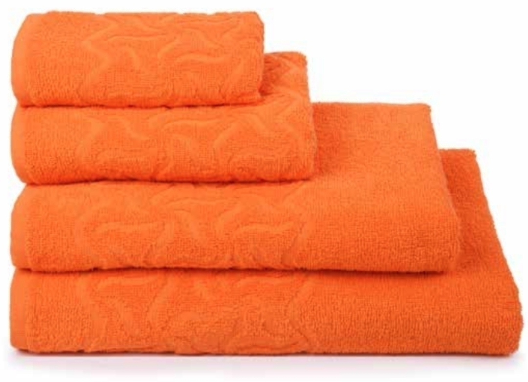 Полотенце махровое Радуга ДМ Люкс, 17-1350 оранжевый