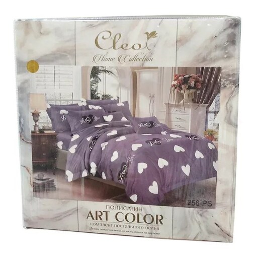 КПБ евро полисатин Art Color AC (нав. 50*70-2шт) Клео <AC-079>
