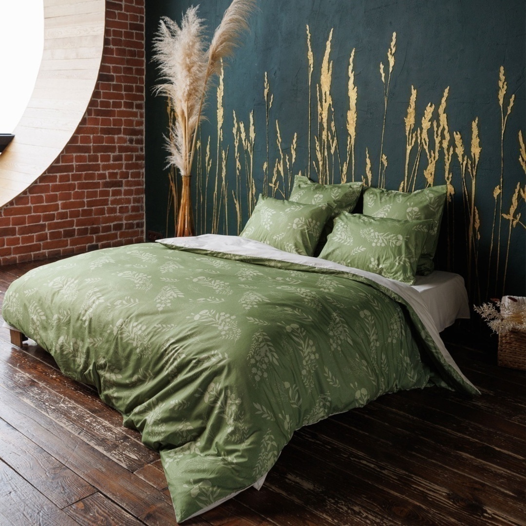 КПБ евро перкаль Эко Style (нав 50*70) Волшебная ночь <8768/1 Grass Скидка.>