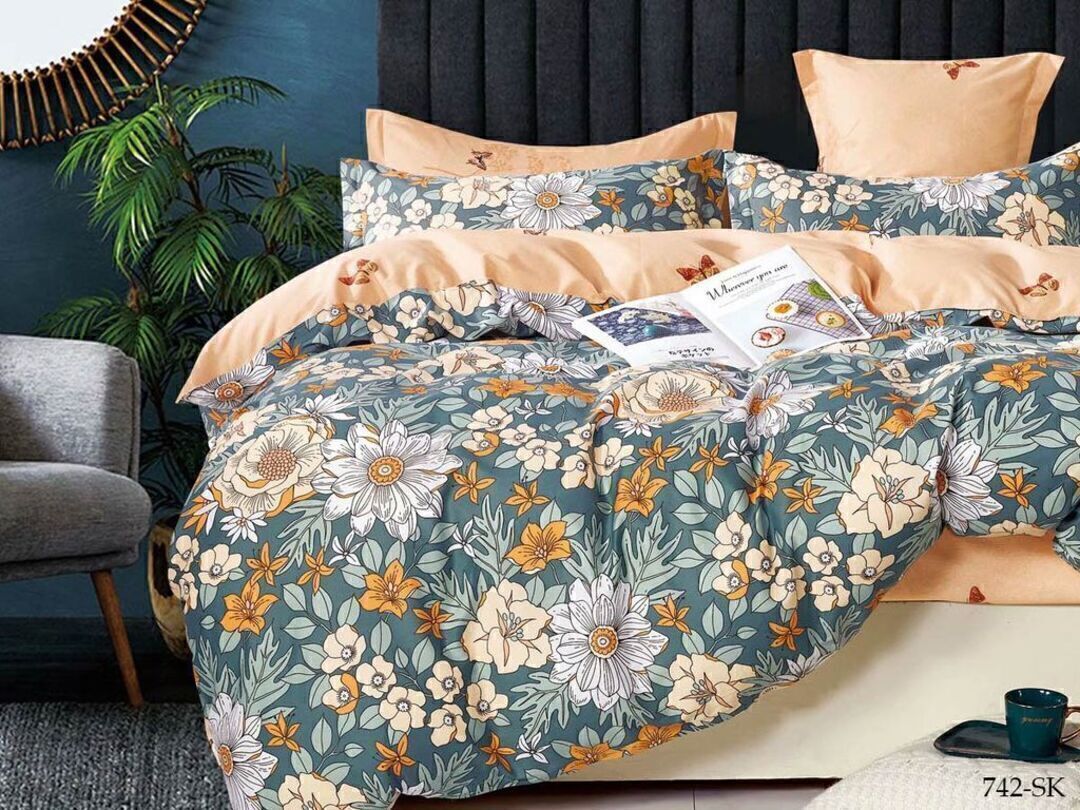 КПБ 1,5сп сатин в коробке (нав 70*70) Satin de Luxe SK Клео <742-SK Скидка>