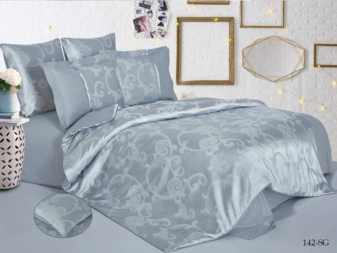 КПБ семейный сатин-жаккард Satin Jacquard SG Клео <SG-142>