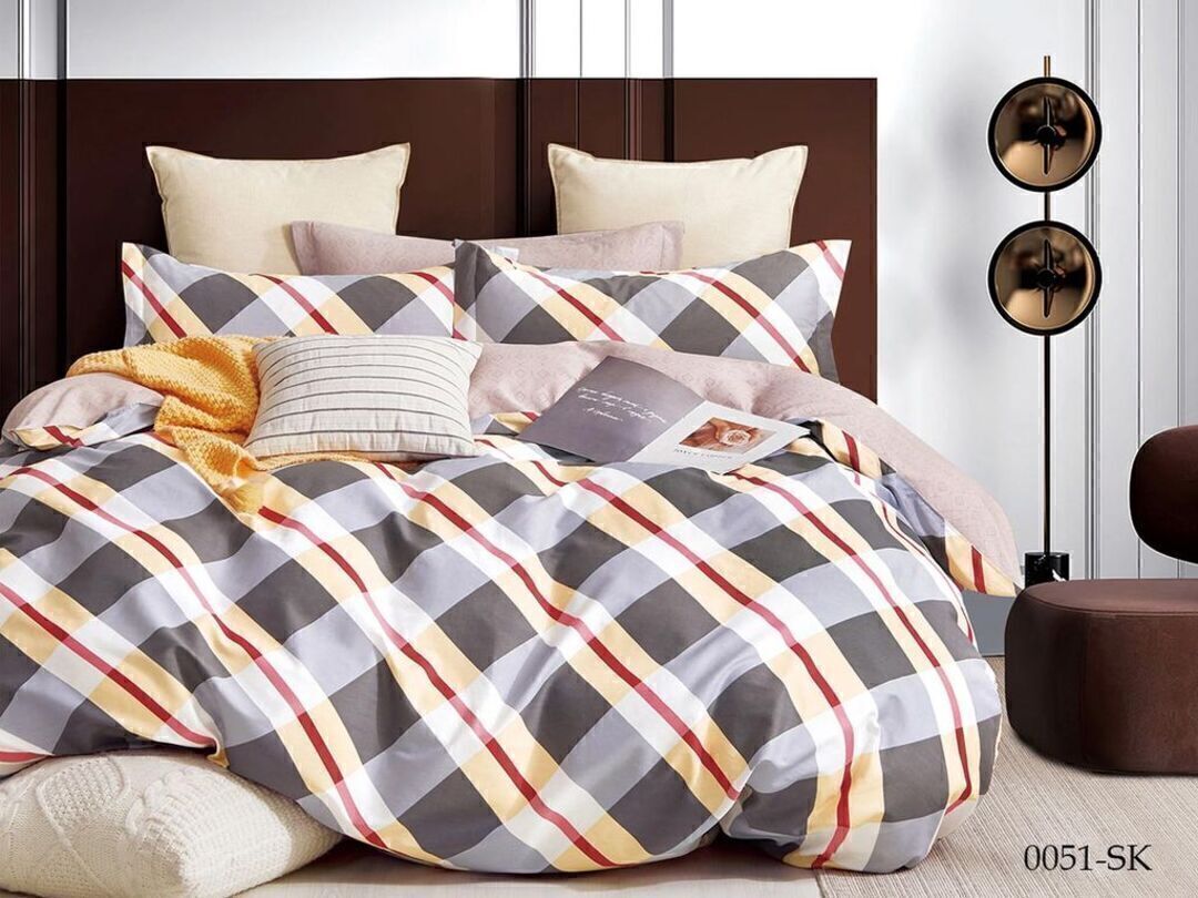 КПБ 1,5сп сатин в коробке (нав 70*70) Satin de Luxe SK Клео <0051-SK>