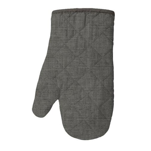 Прихватка-рукавица рогожка 18*28 Vse DOMA <A08407  Графит, рис 60008-2 >