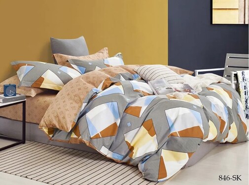 КПБ 1,5сп сатин в коробке (нав 50*70) Satin de Luxe SK Клео <846-SK>