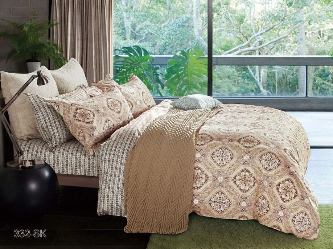 КПБ 1,5сп сатин в коробке (нав 70*70) Satin de Luxe SK Клео <332-SK>