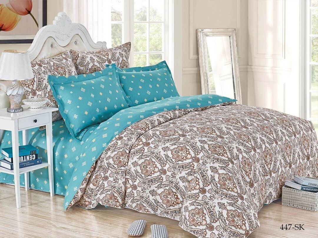 КПБ 2сп сатин в коробке (нав 70*70) Satin de Luxe SK Клео <447-SK>