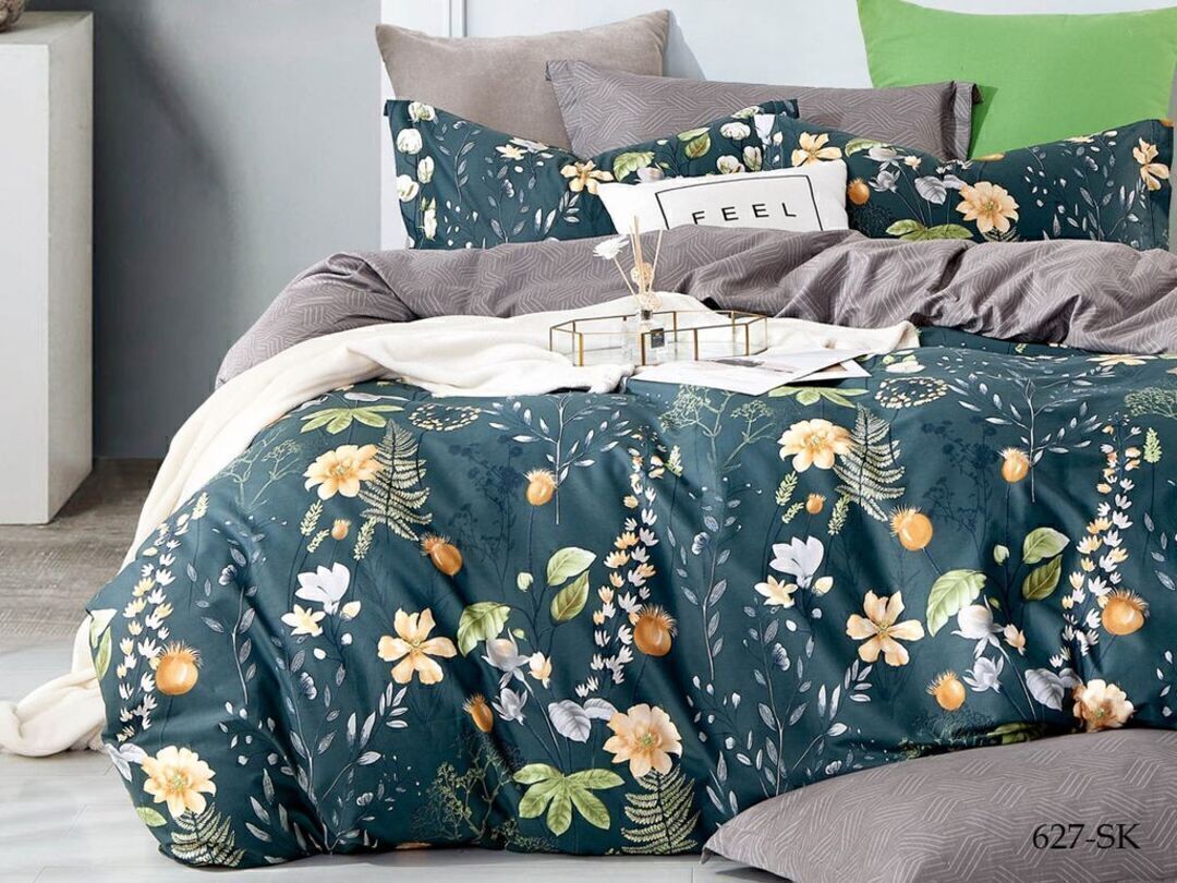 КПБ 1,5сп сатин в коробке (нав 70*70) Satin de Luxe SK Клео <627-SK>