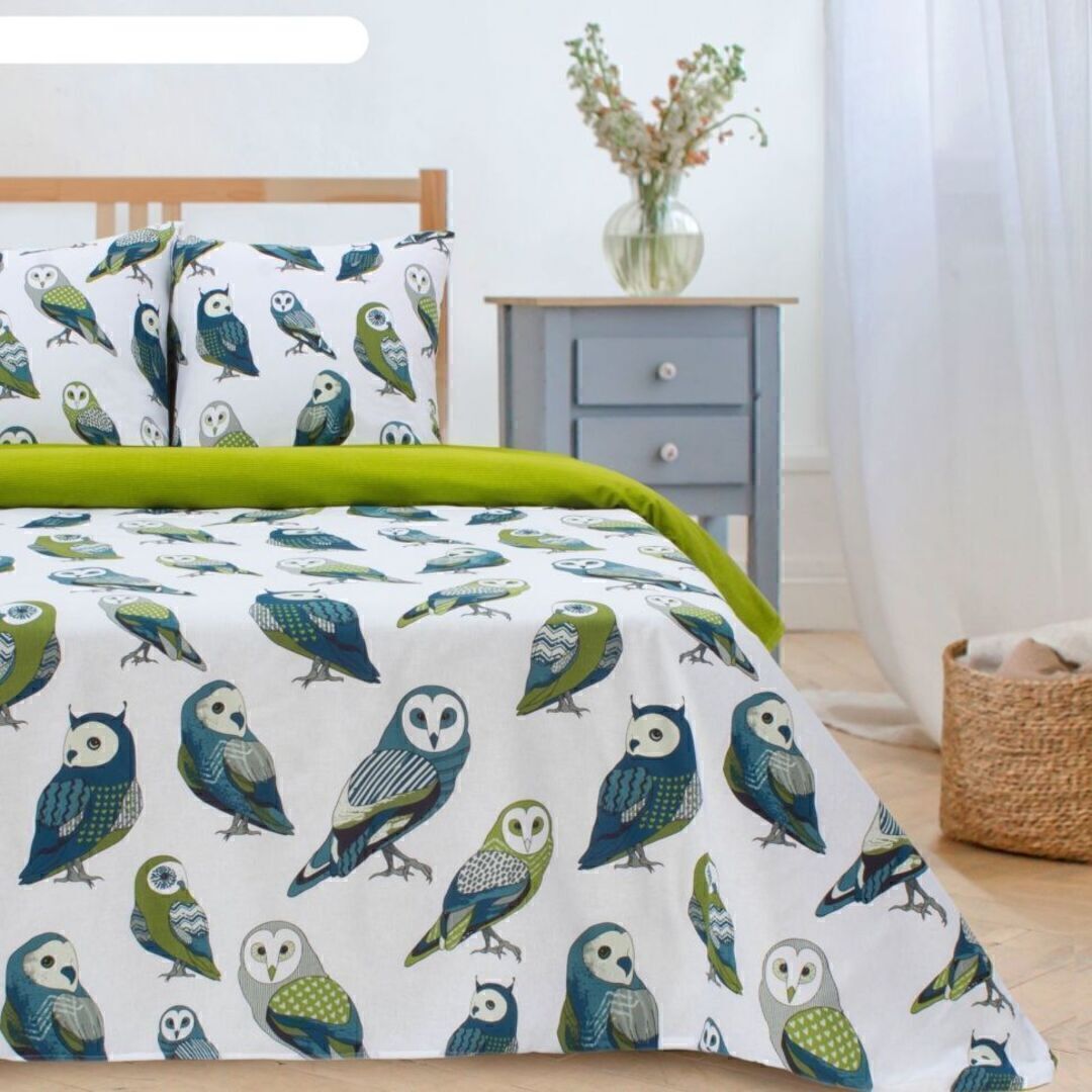 КПБ евро поплин Этель <Совушки>