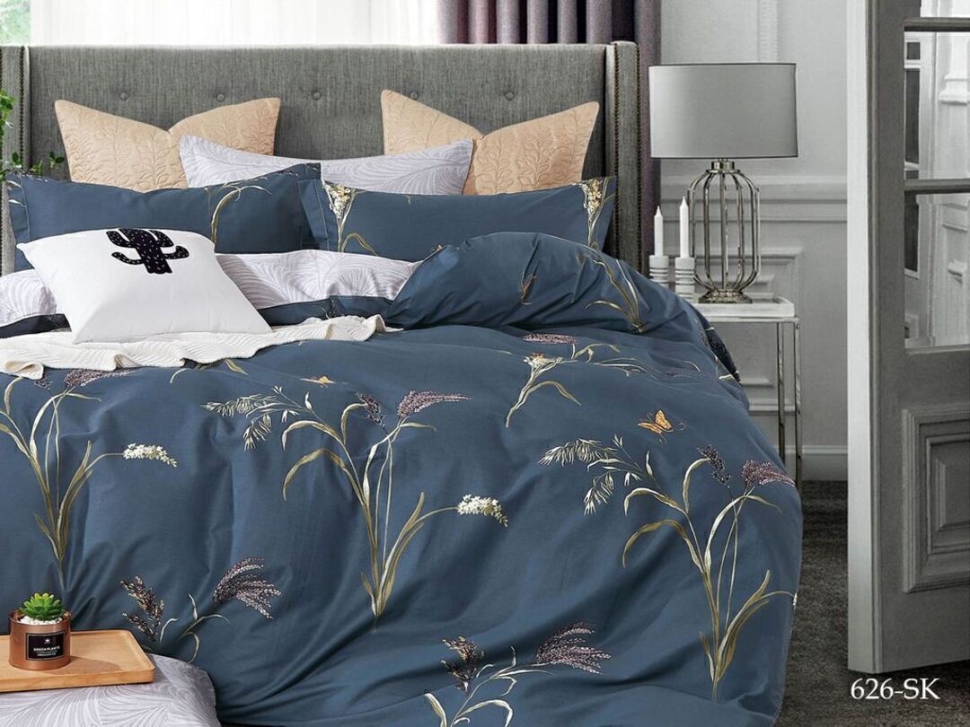 КПБ 1,5сп сатин в коробке (нав 70*70) Satin de Luxe SK Клео <626-SK>