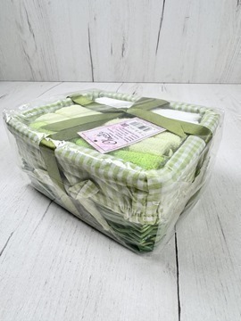 Набор салфеток в подарочной корзинке Cherir/Черир М<4290017-5,  6 предметов 30*30, зеленый>