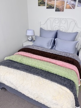 Плед велсофт духсторонний косичка СД