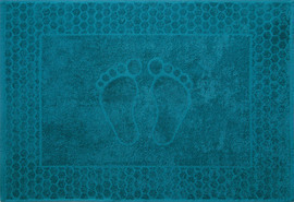 Полотенце махровое Ножки 400гр/м2 Узбекистан ТД, морская волна