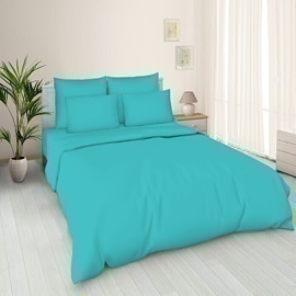 Наволочка 50*70 упак 2шт поплин однотонный Реноме<50*70, тиффани> (арт.02/103)