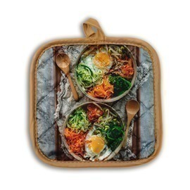 Прихватка стеганая 17*17 хлопок Бояртекс (Интер) М<Деревенский завтрак>