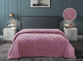 Покрывало стеганое велюровое Luxor, 17-1610, Orchid QV