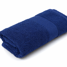 Полотенце махровое Соты 100*180 400гр/м2, 17-1207 синий<100*180, 17-1207 синий, банное большое> (арт.BS)