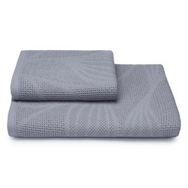 Полотенце вафельное Stormire 75X140 Клинелли, 18-4005 гранитный серый<ПЦ 198.03/1-06814 (0000.0195),  18-4005 гранитный серый, 75*140, банное>
