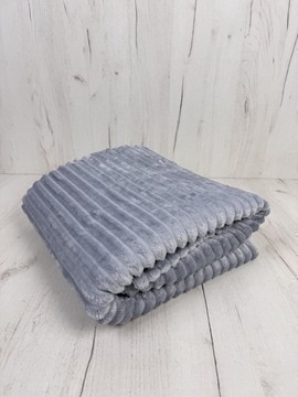 Плед однотонный жаккард в пакете Реноме, 013 орризонте светло-серый 