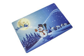 Салфетка Новогодняя п/э+пвх упак. 6шт К  Н.Г.<LS-034,  30*45>(Новогодний ассортимент)