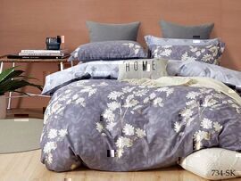 КПБ 1,5сп сатин в коробке (нав 70*70) Satin de Luxe SK Клео <734-SK Скидка>