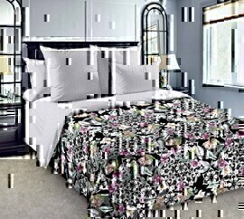 КПБ 1,5сп перкаль Королевское искушение NEW <Кристина-1 Скидка> (арт.1200ПН, 1210ПН, 1250ПН)