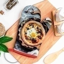 Рукавичка стеганая 26*18 хлопок Бояртекс (Интер) М<Время пиццы>