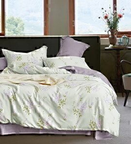 КПБ с простыней сатин Элеганс Viola