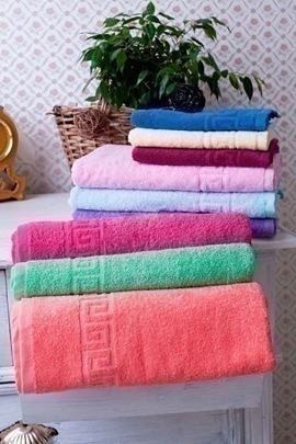 Полотенце махровое 100*180 Туркменистан, желтый<желтый> (арт.43/005)