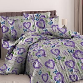 Простыня 1,5сп (150*210) бязь 125гр Реноме<9717-1 Лето в провансе> (арт.35/103)