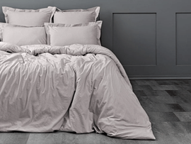 КПБ теплый лен с простыней на резинке Koenigson